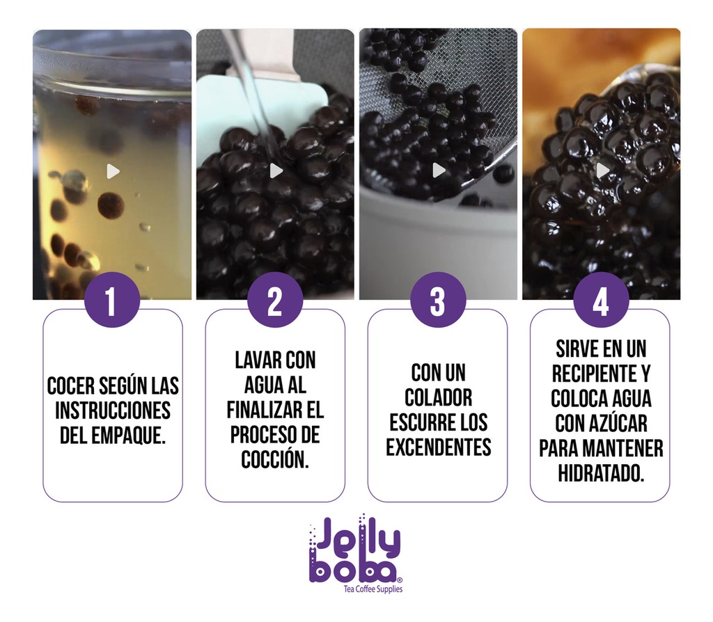 Perlas De Tapioca Negra Jellyboba 2.7kg